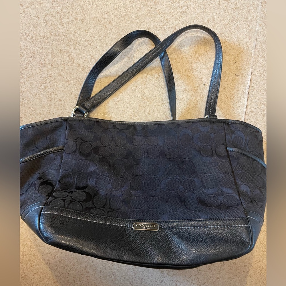 Coach Signature Carrie Tote Handbag